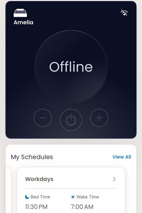 A screenshot of an app showing a sleep routine.