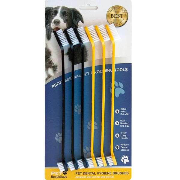 Pet Republique Dog Toothbrush Pack of 6