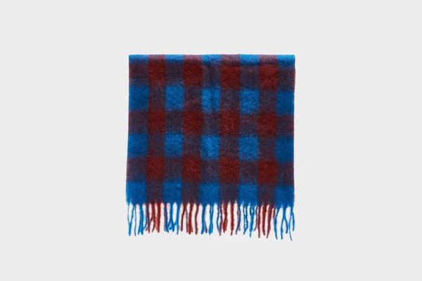 Rodebjer Lajor Scarf in Imperial Blue Check