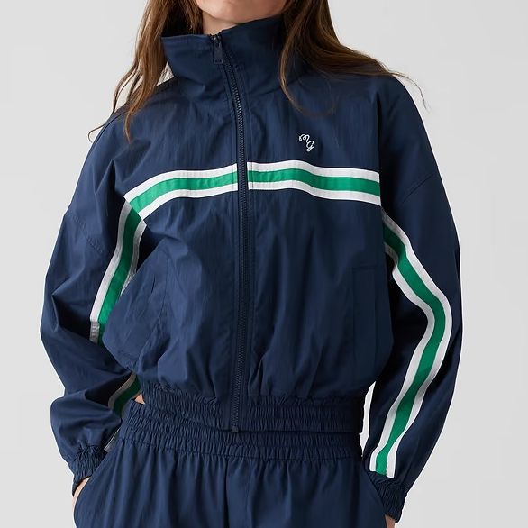 Gap × Malbon Textured Poplin Windbreaker