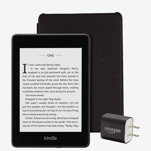 Kindle Paperwhite Essentials Bundle Including Cover and Power Adapter (Without Ads)