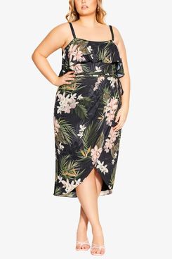 City Chic Trendy Plus Size Bahamas Midi Dress