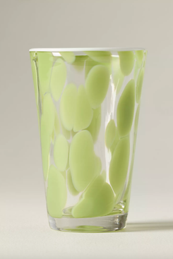 Anthropologie Dapple Dot Hand-Blown Highball Glass