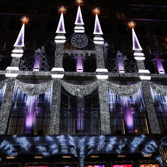 Saks Fifth Avenue’s Holiday Windows Featured Michelle Obama