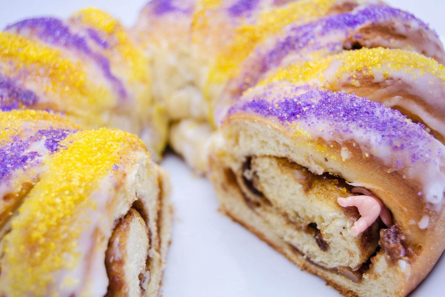 Southern Mom Loves: Mardi Gras King Cake With Blackberry Cream Cheese  Filling