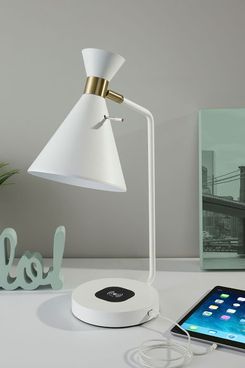 West Elm Cylinder Wireless Charging + USB Task Lamp