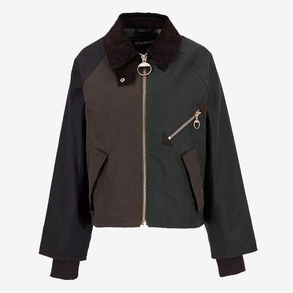 Barbour Arlene Waxed Jacket in Beech/Ancient Tartan