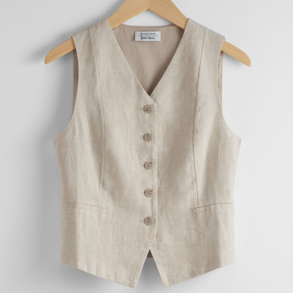 & Other Stories Tailored Linen Vest