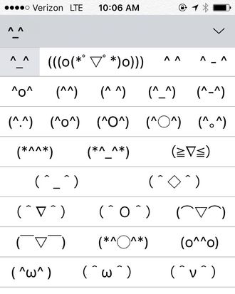 kaomoji japanese emoticons