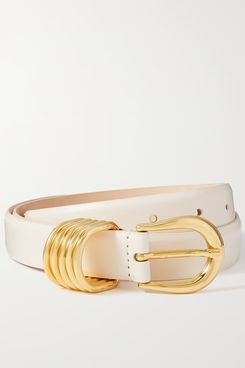 Déhanche Hollyhock leather belt