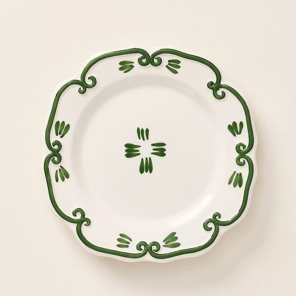 Anthropologie Vanessa Italian Earthenware Dessert Plate, Set of 4