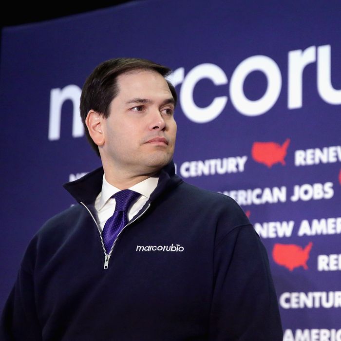 Marco Rubio Campaigns Ahead Of New Hampshire Primary