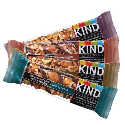 Nut-heavy Kind bars.