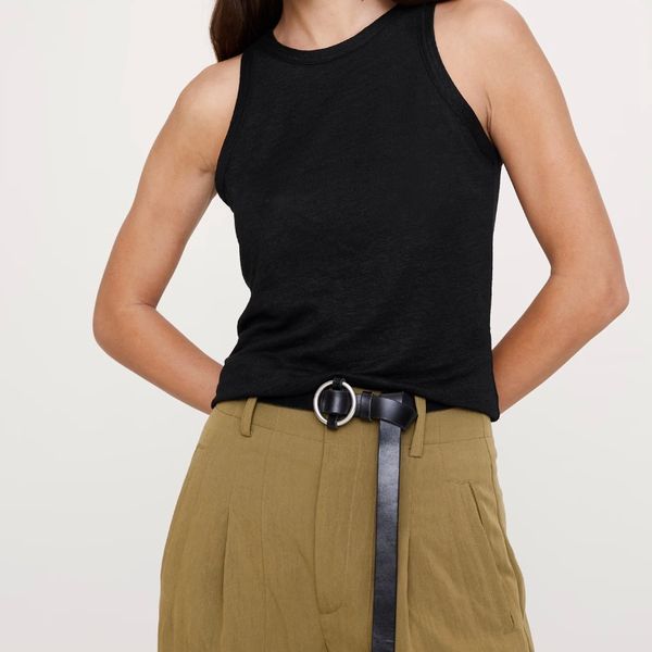 Banana Republic Linen Cutaway Tank