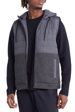 Zella Hybrid Hooded Puffer Vest