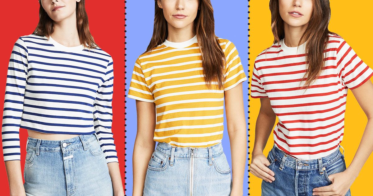 Karla Welch and Hanes Striped T-Shirt Shopbop Sale | The Strategist
