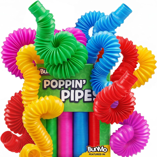 BunMo Poppin' Pipes Pop Tubes - 8 Pack