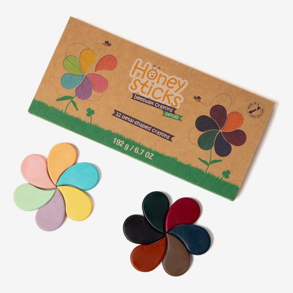 Honeysticks Flower Shaped Beeswax Crayons (12 Pack)