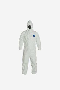 DuPont Tyvek 400 TY127S Disposable Protective Coverall With Respirator-Fit Hood and Elastic Cuff, 6-Pack