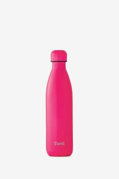 S'well Vacuum Insulated Stainless Steel Water Bottle, 25 oz, Bikini Pink with matching cap