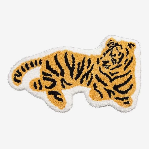 Tiger Shaped Animal Bath Mat