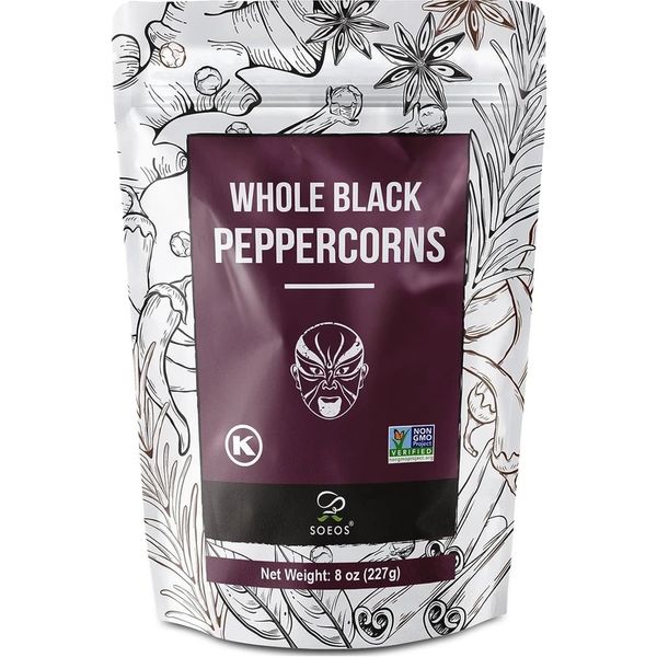 Soeos Black Peppercorns