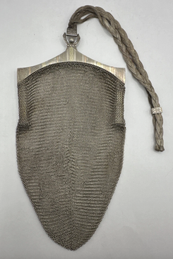 Vintage Bliss Sterling-Silver & 14k Gold Soldered Mesh Clutch Coin Purse 91.9g