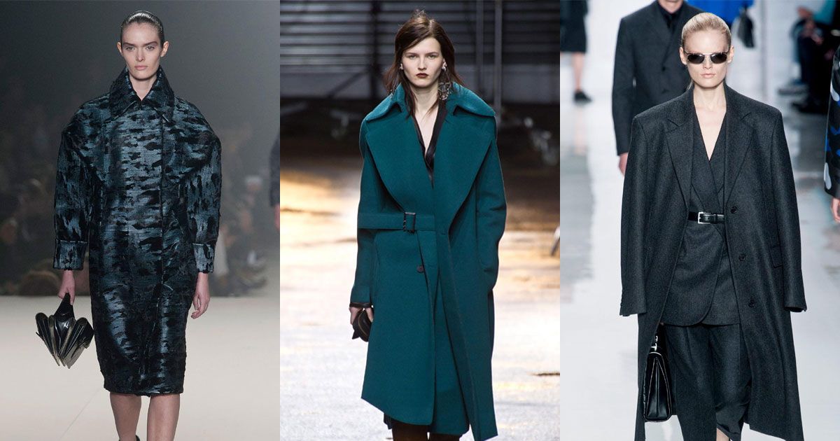 Power-Shoulder Outerwear on the Fall Runways