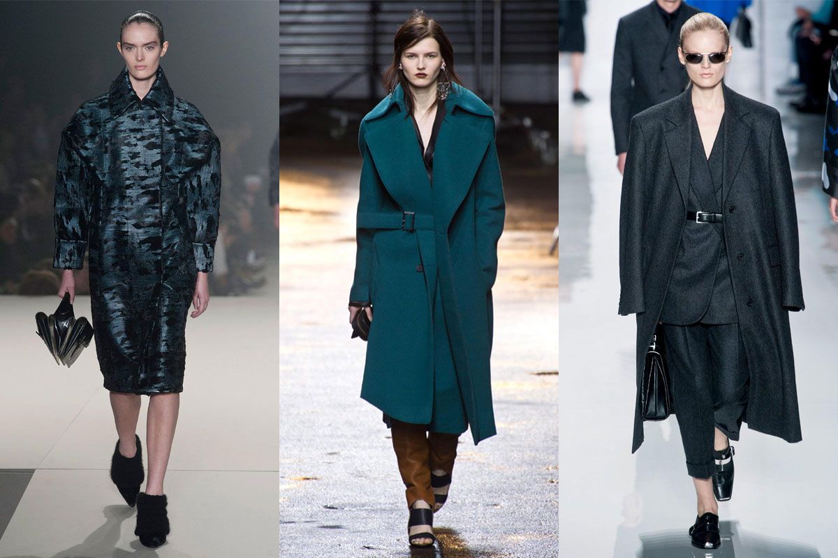 Power-Shoulder Outerwear on the Fall Runways