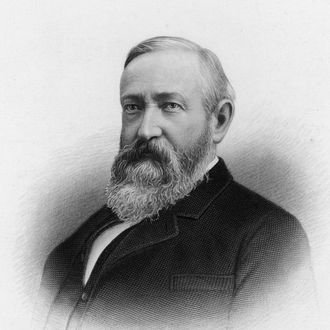 Portrait of Benjamin Harrison (1833 - 1901), the twenty-third President of the United States