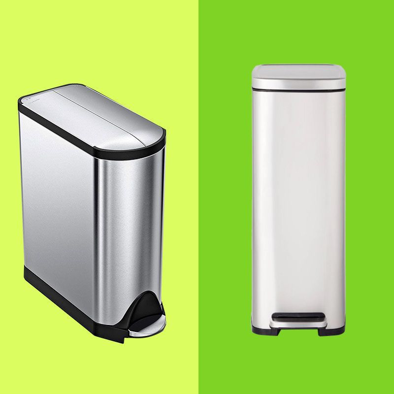 STAINLESS STEEL PEDAL BIN BATHROOM KITCHEN RECYCLE BINS RECYCLING GENERAL WASTE 