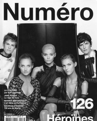 Karl Lagerfeld's <em>Numero</em> cover.