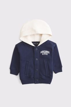 Abercrombie & Fitch Baby Hooded Logo Bomber Jacket