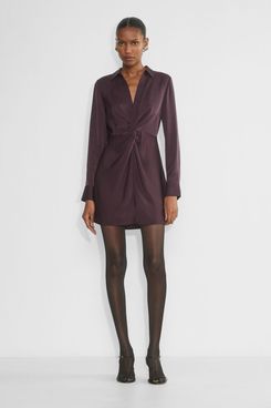 Aritzia Babaton Collaborate Satin Dress