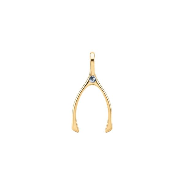 Haverhill Small Wishbone Birthstone Pendant