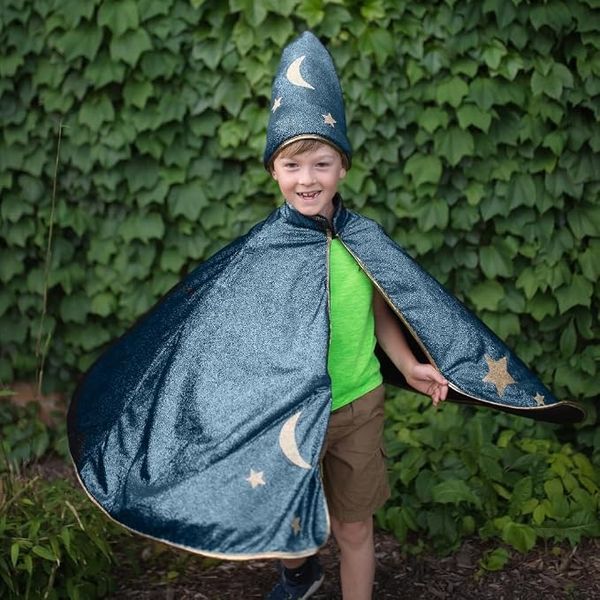 Starry Night Wizard Cape & Hat