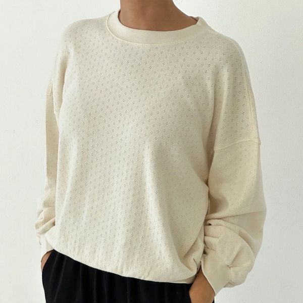 Le Bon Shoppe Pointelle Core Sweatshirt