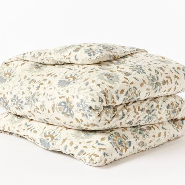 Coyuchi + Rejuvenation Flora Organic Print Duvet Cover