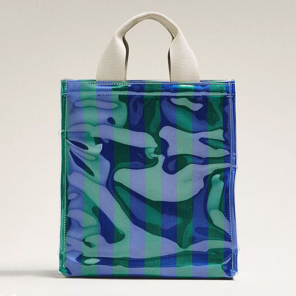 By Anthropologie Coated Terry North South Small Tote