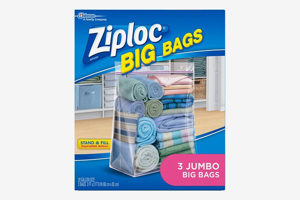 Ziploc Big Bags, XXL Double Zipper Bag, 3 Pack