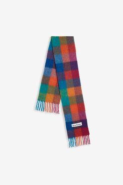 Acne Studios Valley Wool Check Scarf