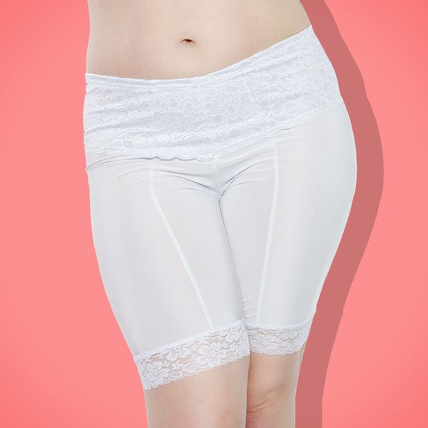 Undersummers Women’s Ultrasoft Lace Slip Shorts