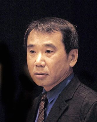 A picture taken on October 30, 2006 shows Japanese writer Haruki Murakami during a ceremony where he received the 2006 Franz Kafka Award in Prague.
