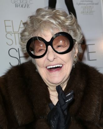 NEW YORK, NY - FEBRUARY 19: Elaine Stritch attends the 