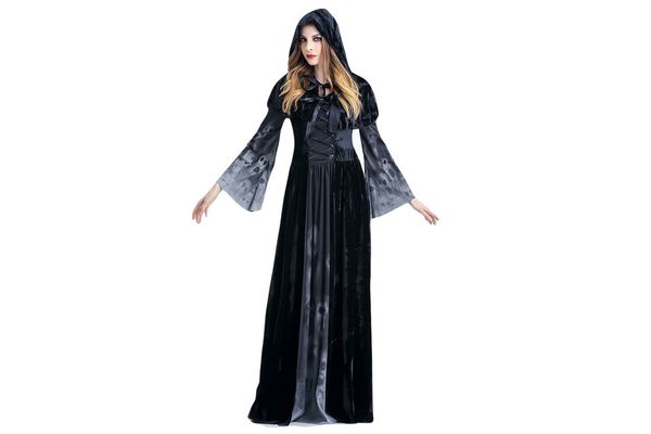 Costour Halloween Male Witch Costume Devil Witch Vampire Death Role Play Party Queen