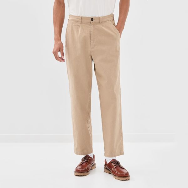 Barbour Cotton Linen Relaxed Trousers