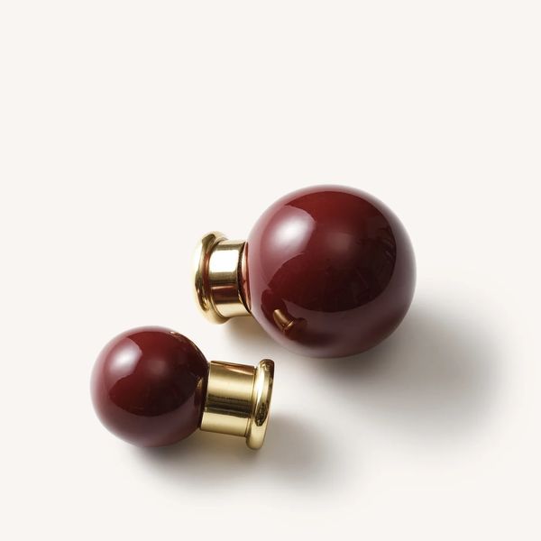 MG&Co. Colored Knob, Cherry, Brass