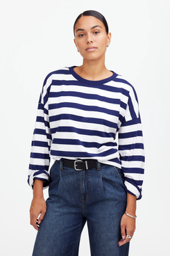 Madewell Oversized Long-Sleeve Crewneck Tee