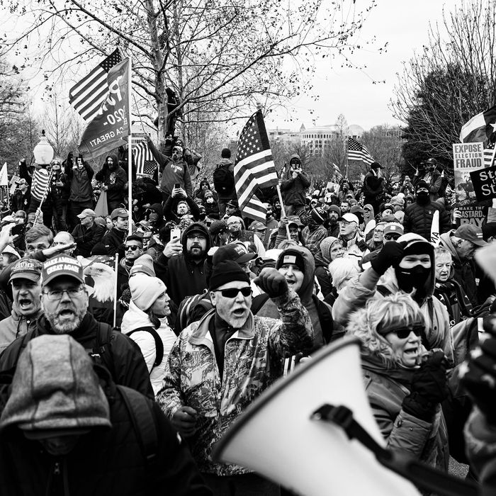 The Trump riot outside the U.S. Capitol.