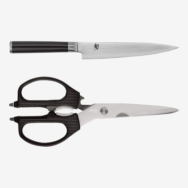 Shun Classic 6 inch Utility Knife and Kai Shears Set